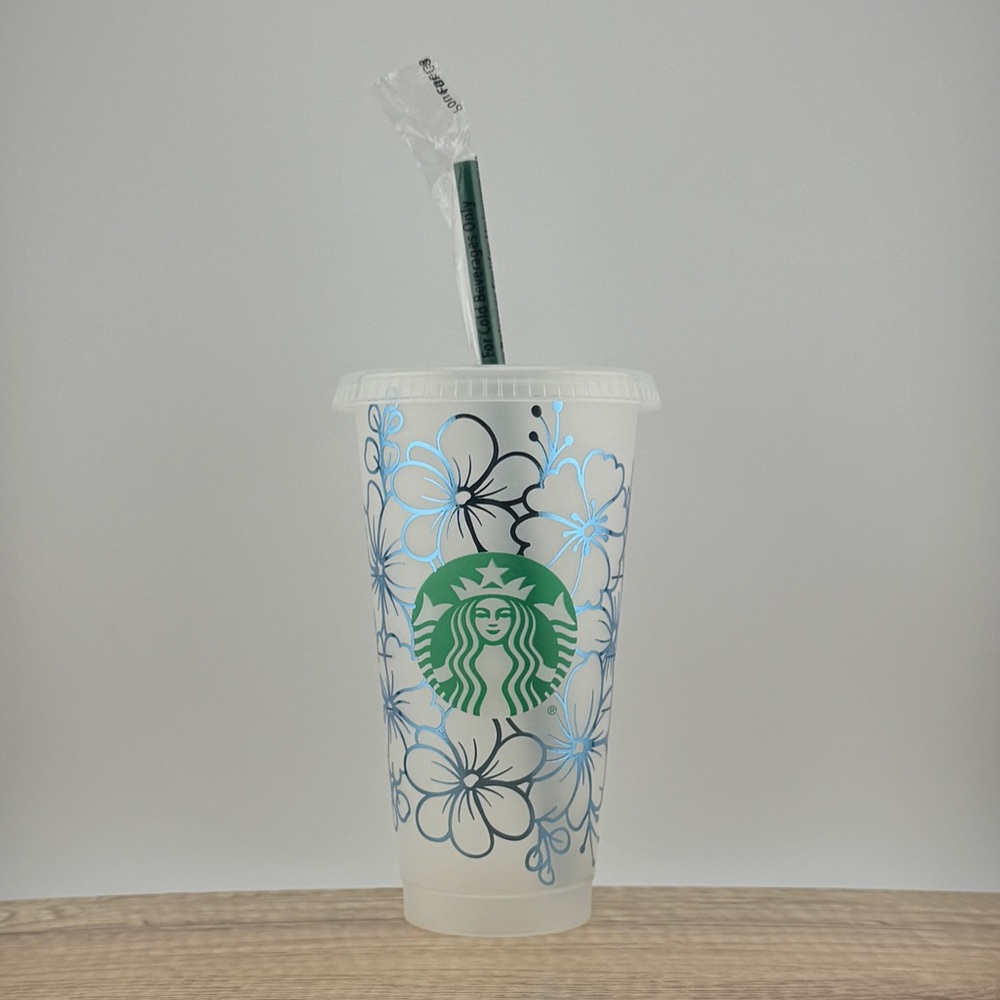 Starbucks Floral Design Reusable Venti Cold Cup